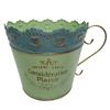 Vaso da Fiori in Ferro Embossé di Pizzo Fioriera Vaso da Fiori da Scrivania Fioriera per Piante Vaso da Piante Secchio per Piante da Balcone Per Piante o Oggetti Decorativi