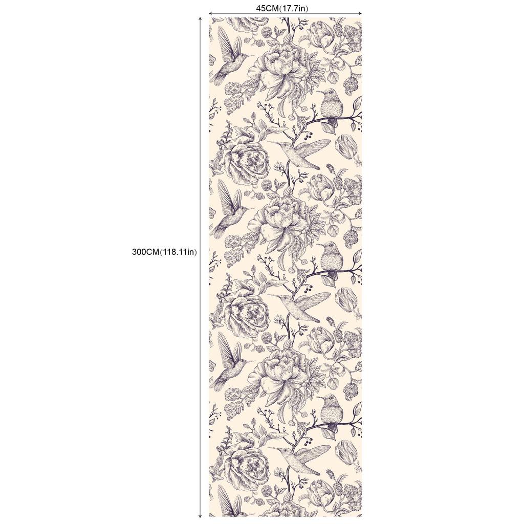 Self Adhesive Wallpapers Home Decor Bird on the Tree Pattern Bedroom Background Wallpaper Furniture Decorative Sticker