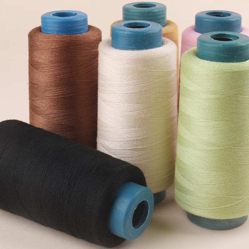 402 Polyester Thread: Black & White Sewing Thread for Hand Needlework and Household Sewing Machines