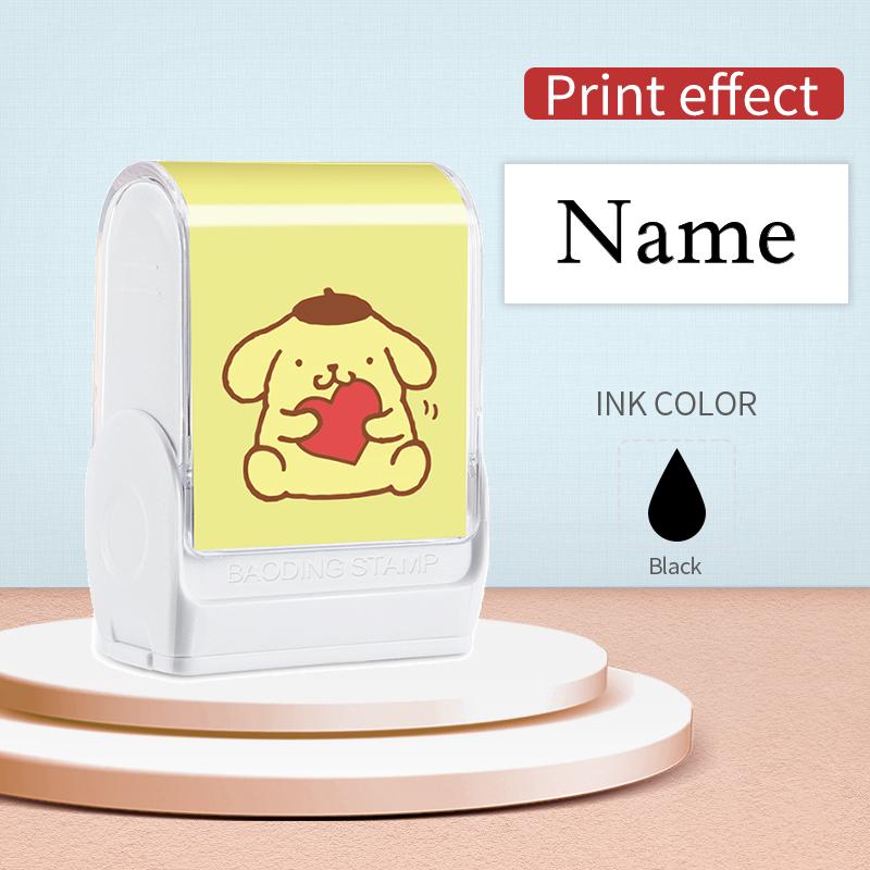 

Custom PomPomPurin Name Stamp – Durable Smudge-Free Waterproof Design for School Supplies, Home, and Holiday Gift Giving
