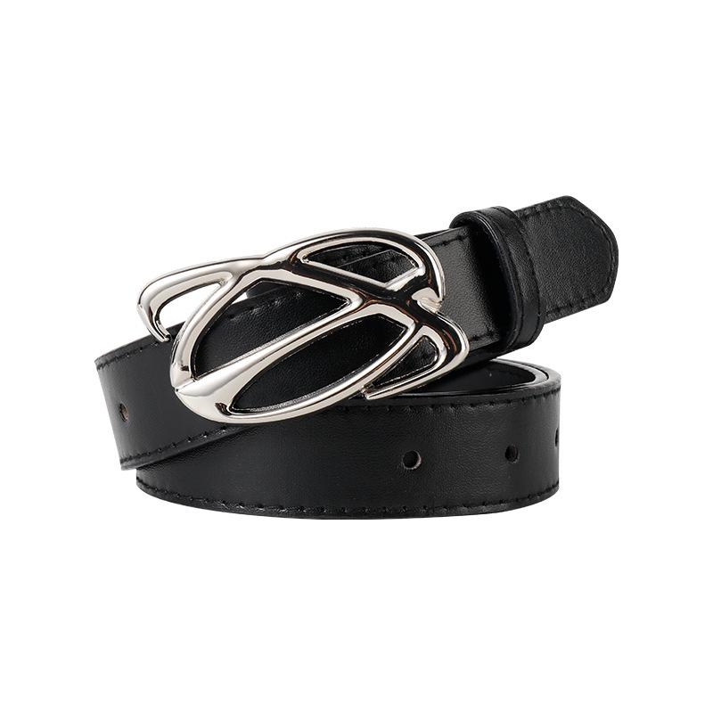 Punk Trendy Black Belt for Young Men and Women