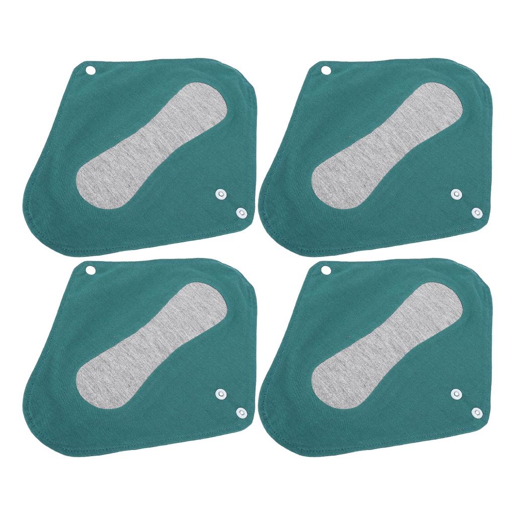 4pcs Reusable Panty Liners Highly Absorbent Cotton Washable Sanitary Napkins for Overnight