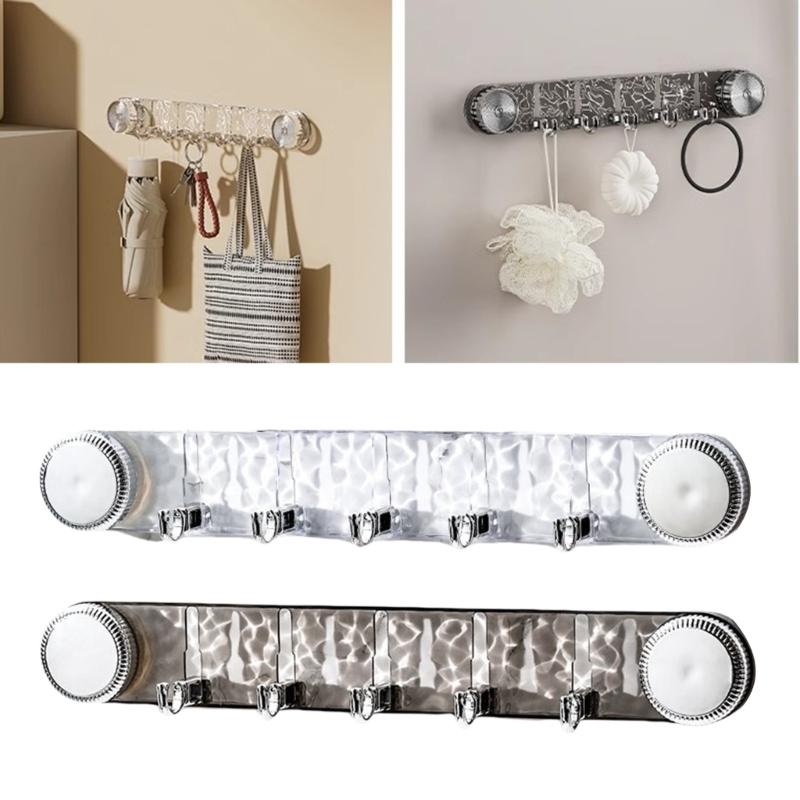 Robuste Kunststoffmaterialien Wellendesigns Mehrzweckhaken Wohnaccessoire für Heimaufbewahrungslösung ohne Bohren