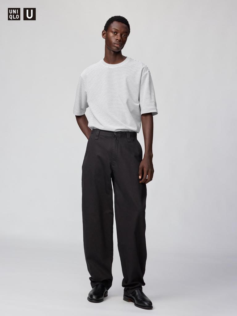 Uniqlo Wide Fit Chino Pants  Leg Length 85.5 Cm  Long Length 