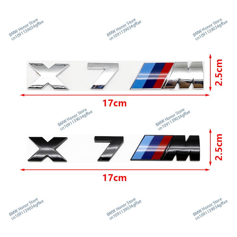 3D ABS Pro BMW M Logo X1 X2 X3 X4 X5 X6 X7 E84 E83 F39 F48 G01 Auto Písmeno Zadní Kufr Nárazník Znak Samolepka Odznáček Styling