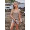 Summer Women's Fashion Casual V-Neck Knitted Solid Colour Vest