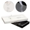 AEE4-Marble Pattern Resin Tray Non Slip Rectangular Plate Countertop Bathroom Soap Shampoo Storage Tray Home Decor