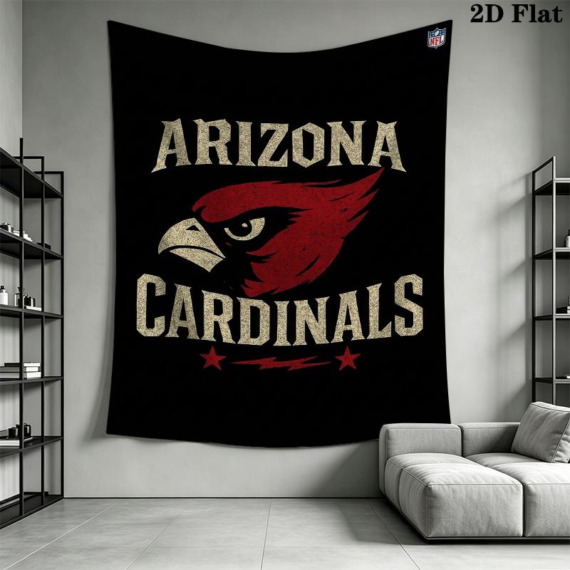Arizona Cardinals Wall Tapestry Aesthetic Wall Hanging Printed Fabric Blanket Decorative Tapestries for Bedroom Living Room Home Decor