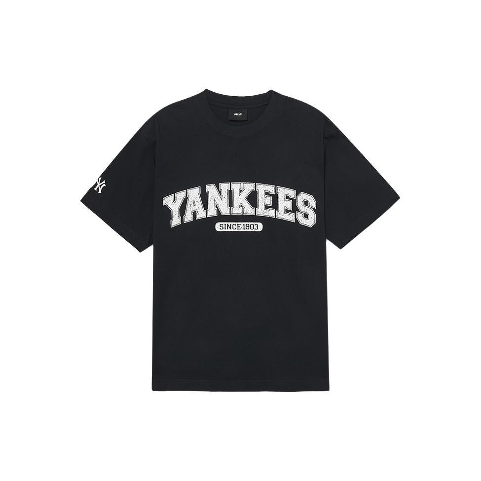 

New MLB Set-in Sleeve T-Shirt Unisex Black 3ATSV0633-50BKS L