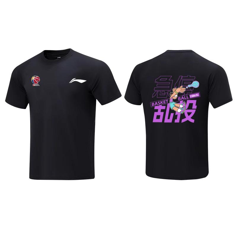 Li Ning Short Sleeved T Shirts Unisex Black AHSVE61-1