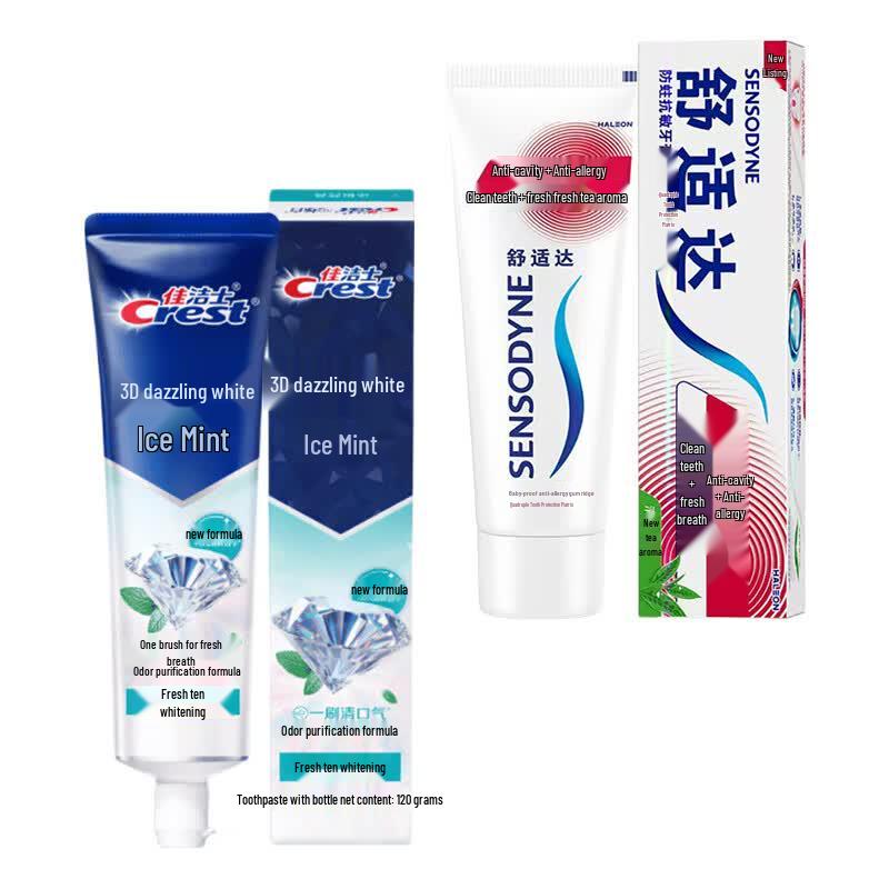 Набор зубных паст Crest & Sensodyne