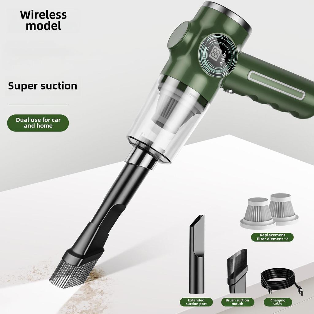 Wireless Portable Handheld Car Vacuum Cleaner with High Suction - Small Mini Dust Blower for Home Use