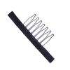 24 Pcs/lot Wig Combs 7-teeth Wig Clips Steel Teeth with Cloth Wig Combs for Making Wig Caps