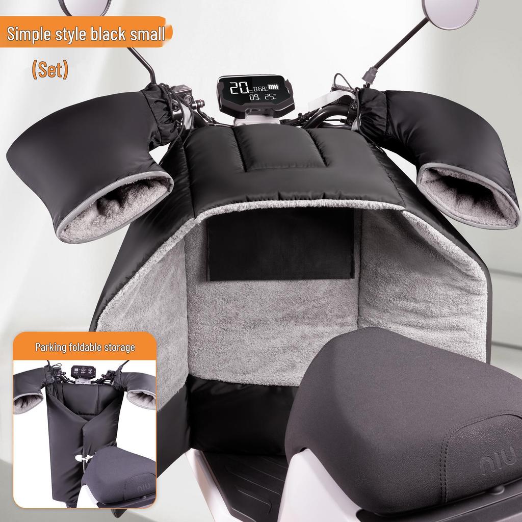 Fleece-Lined Waterproof Winter Motorcycle Windshield Cover
