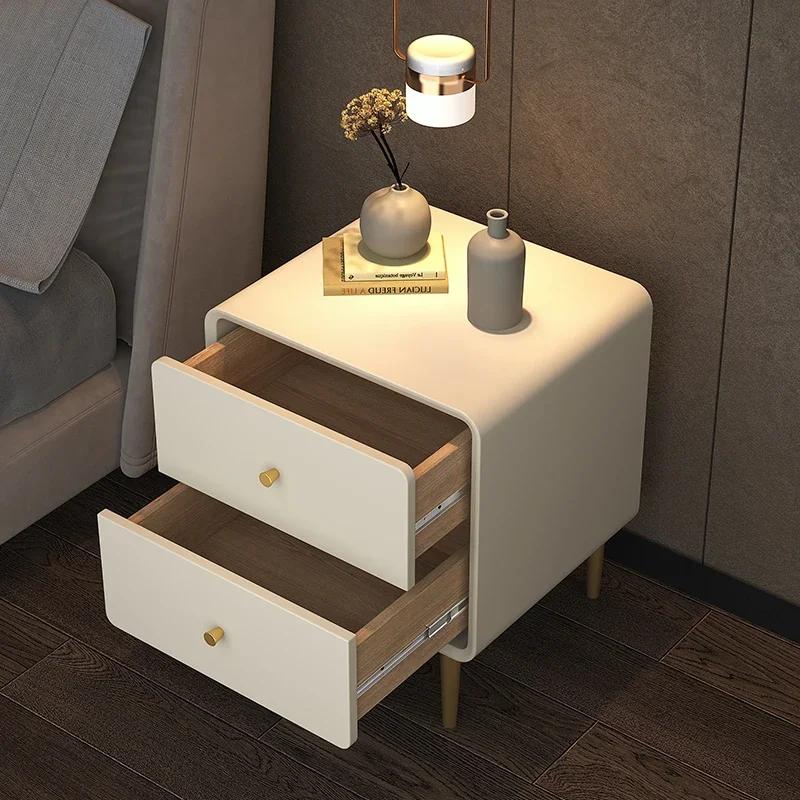 Storage Organizer Bedsides Table Drawers Unique Wood Italian Laden Desk Night Stands Trendy