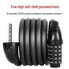 Mountain Bike Anti-Theft Combination Lock - Portable Steel Cable for Bicycle & Electric Vehicle