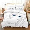 Girls Anime SHY Bedding Set Duvet Cover Bed Set Quilt Cover Pillowcase Comforter king Queen Size Boys Adult Bedding Set