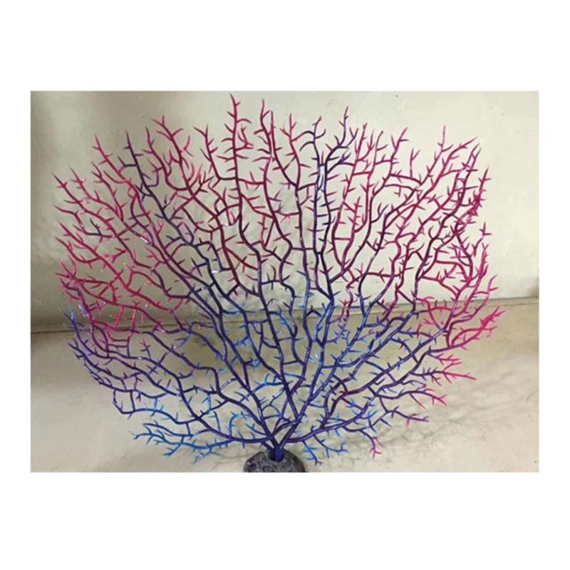 Artificial Coral Branch Décor Faux Coral Reef Décor Aquariums Ornament Fish Tanks Landscape Sea Fan Coral Decorations