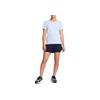 Under Armour Breathable Comfortable Solid Color Round Neck Pullover Dopamine Short Sleeve T-Shirt Women T-Shirt Light-Blue 1379155-464