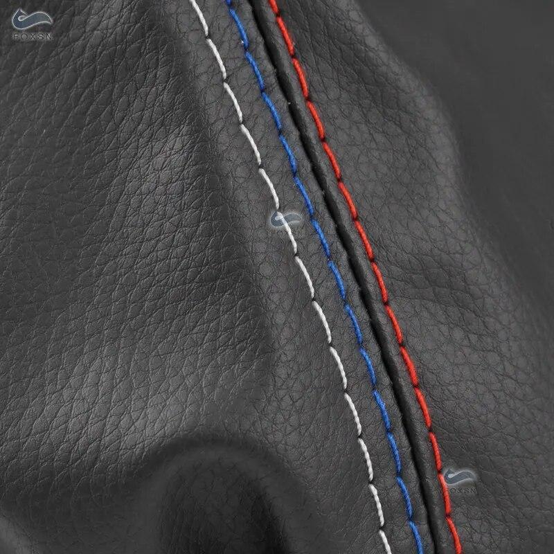Weiche Leder-Schalthebelabdeckung für BMW 3er-Serie E36 E46 E30 E34 M3 Mittelkonsole Schalthebel-Staubschutzabdeckung