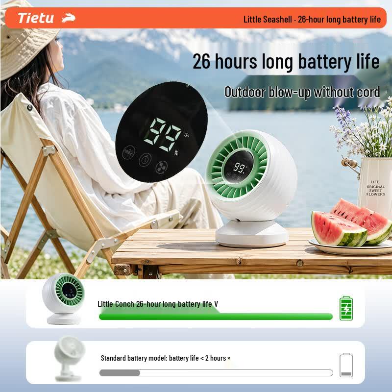 Iron Rabbit Small Conch Semiconductor Cooling Desktop Fan