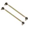 2Pcs 250mm Ball Joint Tie Rod 10mm Thread Steel Alloy for 125cc Quad Dirt Bike ATV Go Kart