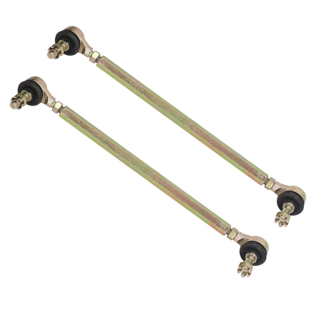 2Pcs 250mm Ball Joint Tie Rod 10mm Thread Steel Alloy for 125cc Quad Dirt Bike ATV Go Kart