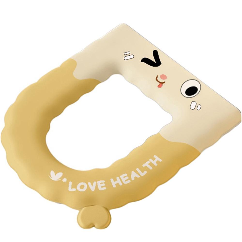 

Cartoon Toilet Seat Cover EVA Closestool Mat Reusable Toilet Seat Cushion Bathroom жёлтый