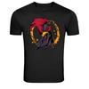 Angry Rooster Head Mascot Graphic T-Shirt