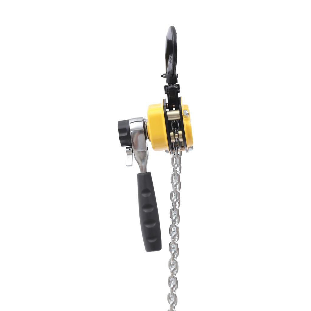 550LBS Mini Chain Hoist, Portable Hand Winch Puller Lever Hoist with 360° Hook for Garage Warehouse Construction Lifting