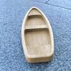 Modèle de canoë en bois Miniature Bateau rustique Artisanat 6,69" Petite sculpture de canoë en bois pour centre de table de maison/bureau, projets DIY