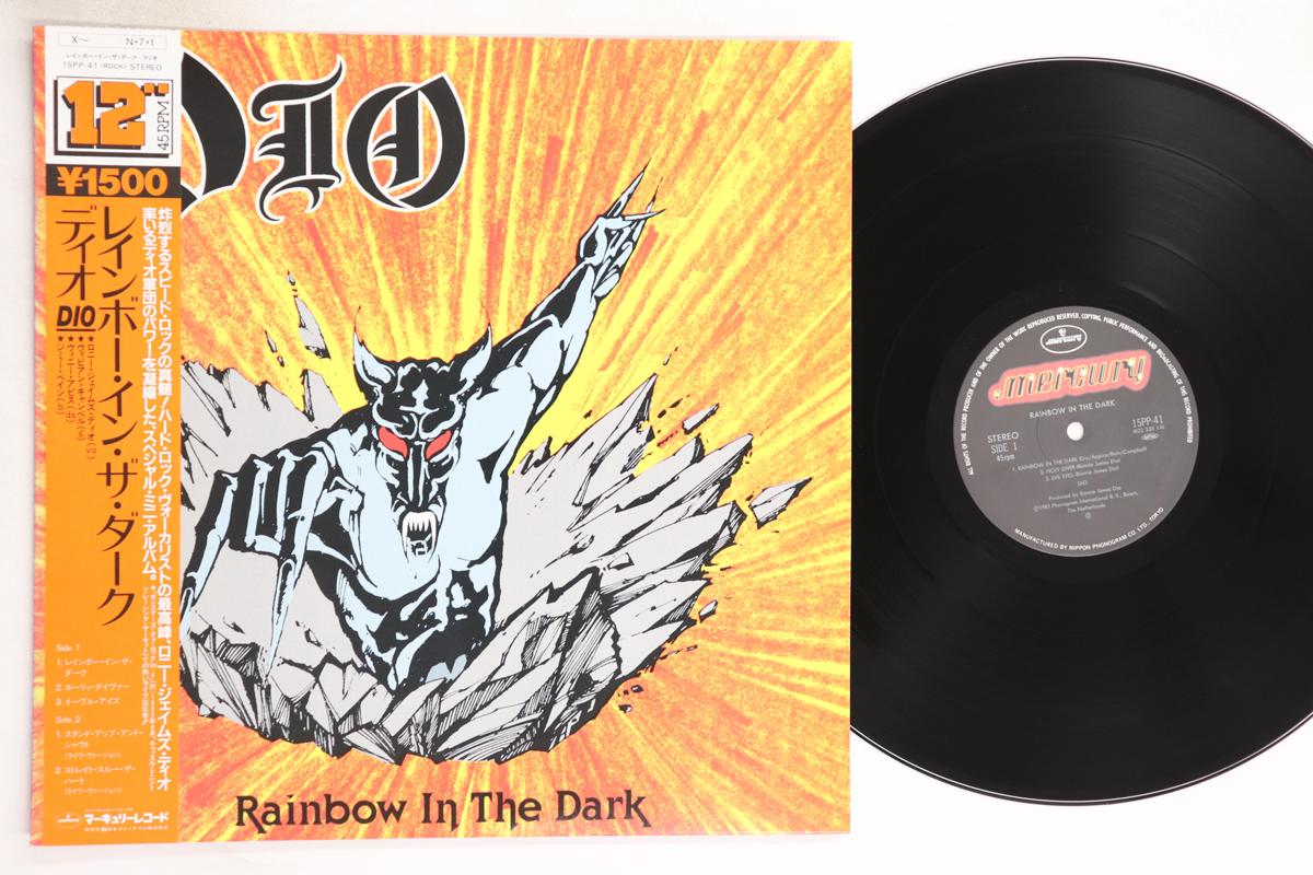 

12inch Record DIO - Rainbow In The Dark 15PP41 MERCURY 1983 Japan Obi Metal Used