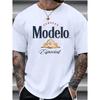 100% Cotton Modelo Men'S Premium Cotton T Shirt - Casual Crew Neck Short Sleeve