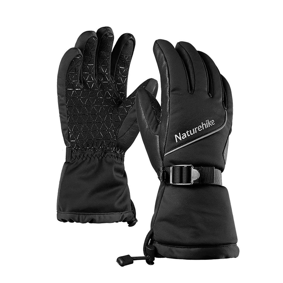 

Naturehike Snowboarding 3M Cotton and for and Outdoor Activities Gloves, Waterproof, Thick, Construction, Windproof, Breathable, Non-Slip чёрный