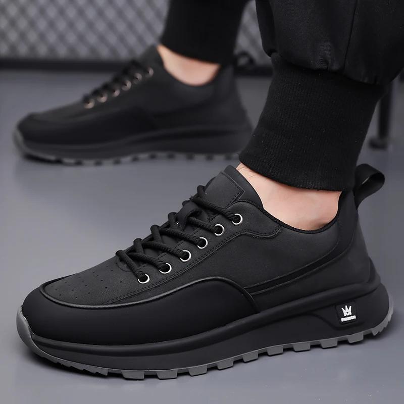 Fashion Male Handmade Outdoor Oxford Footwear Leather Men Comfortable Casual Shoes Breathable All-match Sneakers Classic Walking Shoes