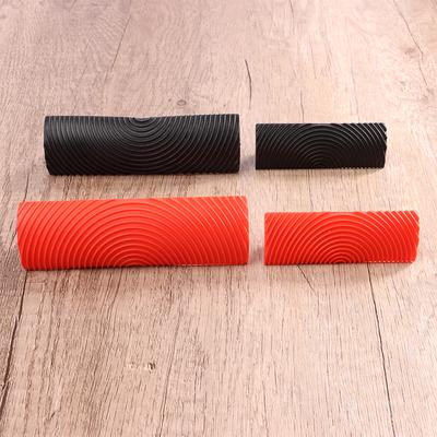 Gumový váleček štětec Malířské nástroje Diy Imitace dřeva texturovací váleček