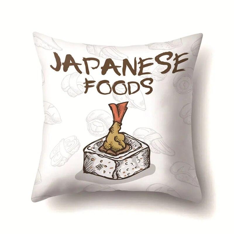 Food Pillow Cover Car Office Cushion  Sofa Bedroom Living Room