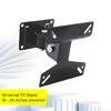 Compactly Space Saving Wall Mount Bracket for 14-24Inch LED TVs and Monitors Ideal for Small Areas Angle Adjustment