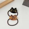 Cute Cat Acetate Hair Clip and Tie Set - 4.3cm Sweet Cartoon Hair Accessories for Children