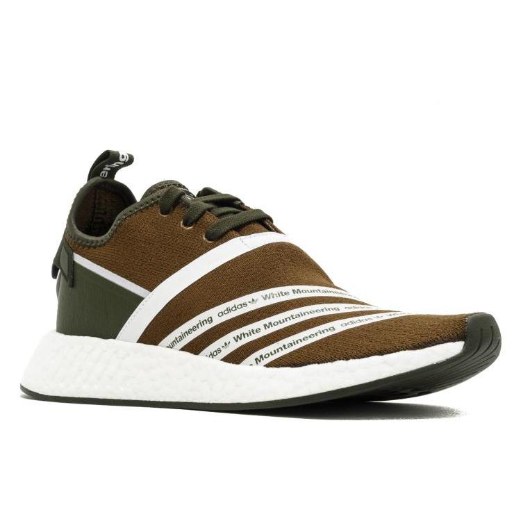 Adidas Originals White Mountaineering x Adidas Originals NMD_R2 Primeknit 'Olive' CG3649