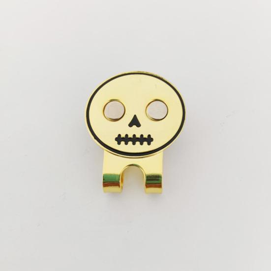 Kulatá lebka Spona na golfovou čepici Magnetický držák na značkovač golfového míčku Golfové čepice Kalhoty Tašky Průzory Opasky Kovová spona Golfové doplňky Nadšenci Dárek