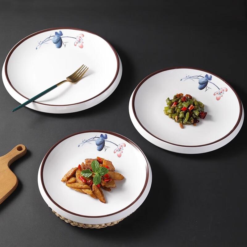 Commercial Melamine Round Shallow Plate