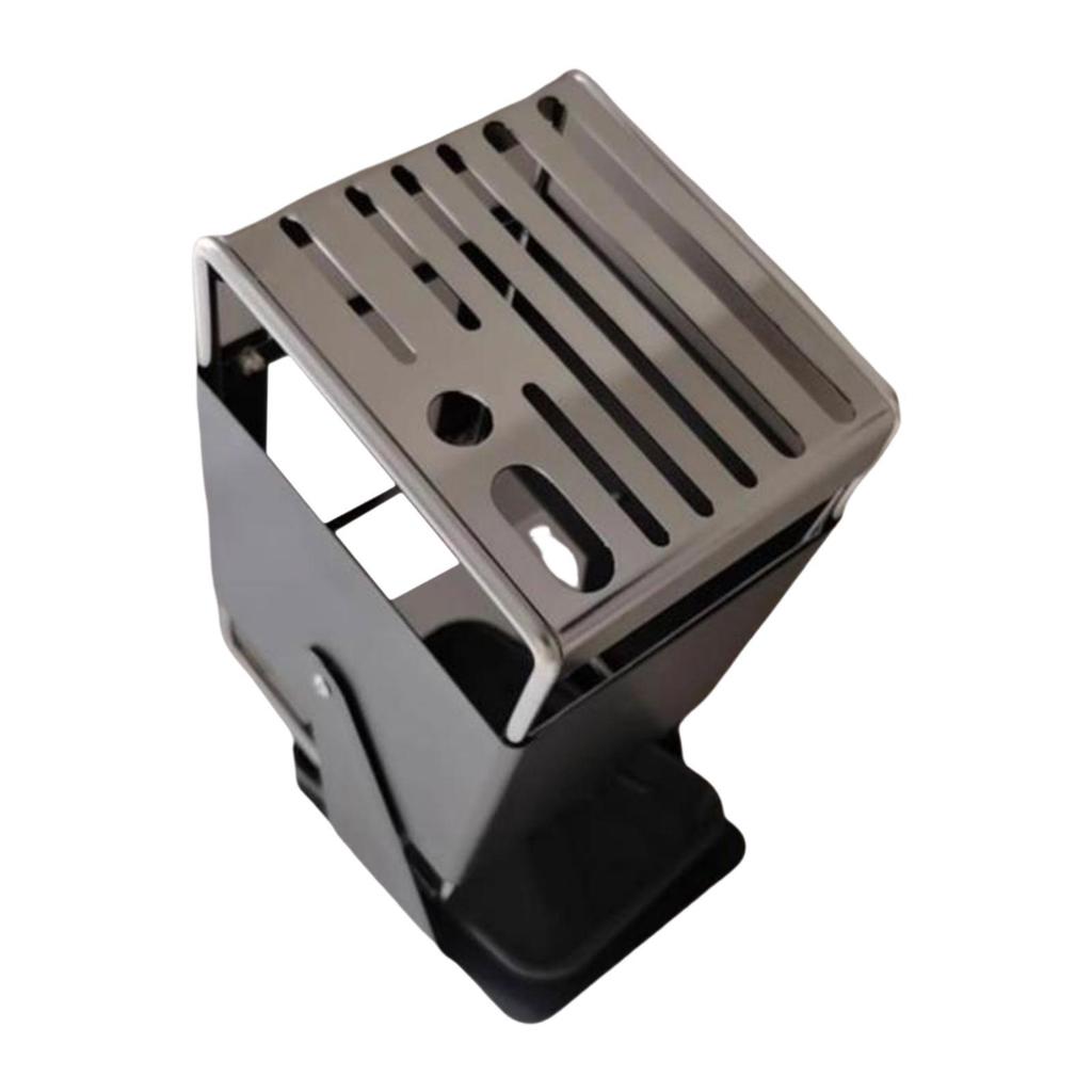 Knife Block with Drain Tray, Rustproof Non Slip Swivel Storage Organizer with Scissors Slot, Kitchen Knife Holder