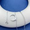 New Style S925 Silver Moon Pendant Necklace - Fashionable, Simple Women's Jewelry for Everyday Wear