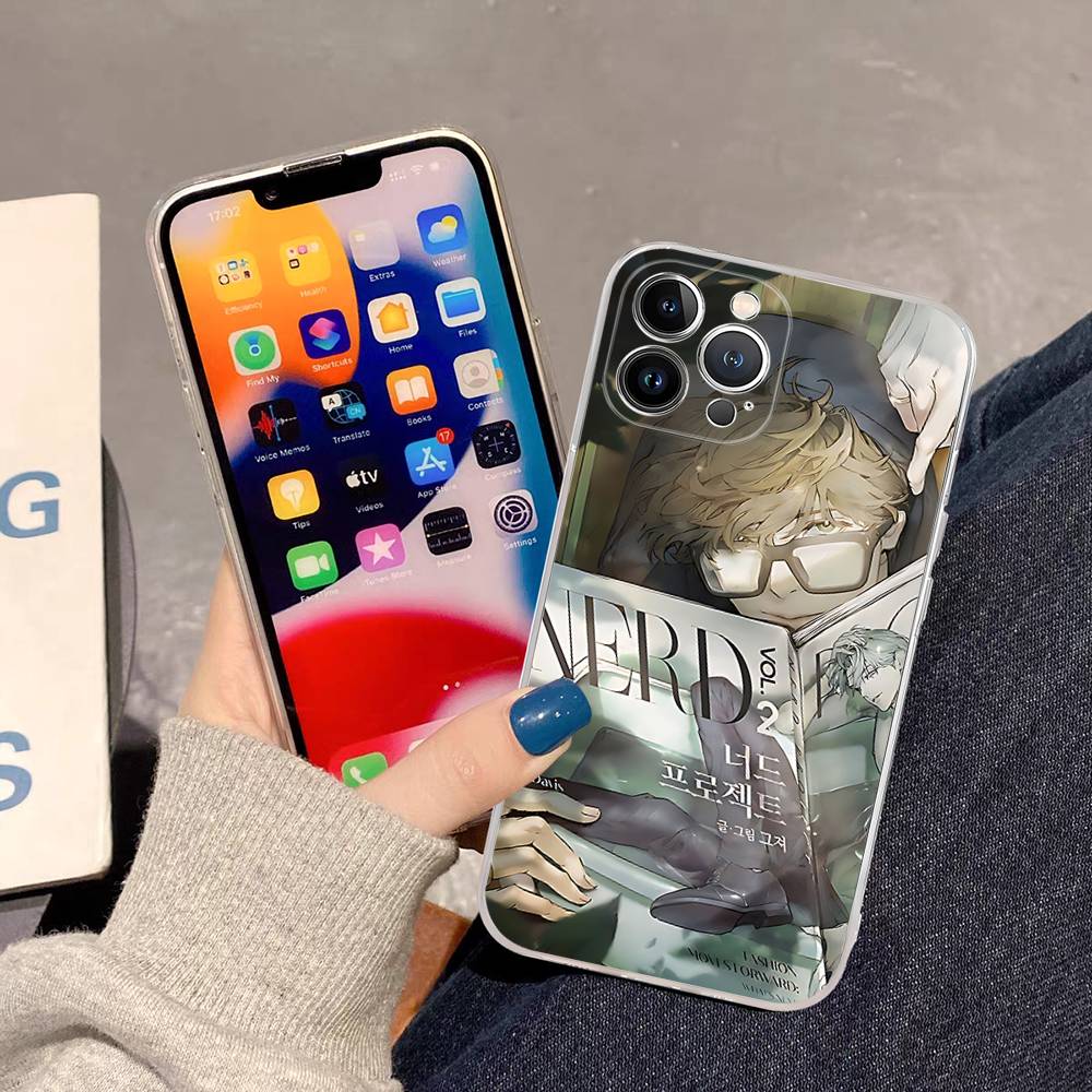 Nerd Project Bl Anime Shockproof Silicone Clear Case For IPhone 17 16 15 14 13 12 11 Mini Pro Max Plus Cover