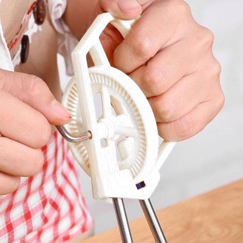 Rotary Manual Hand Whisk Egg Beater Mixer Blender Stainless Steel Kitchen Tools