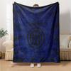 Coperte con Stemma Inter Milan Flanella Stampata Traspirante Calda Coperta da Divano per Casa Ufficio Copriletti 0708a97