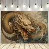 Mythical Legend Dragon Art Tapestry Office Living Room Bedroom Decoration Sofa Background Wall Cartoon Wall Hanging Cloth