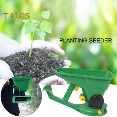 Handgeführter Pflanztopf, 1,5 l, tragbarer 5-Gang-Gartenstreuer, einfach zu bedienende, energiesparende Sämaschine, begehbarer Pflanztopf mit großer Kapazität für Garten, Rasen und Farm