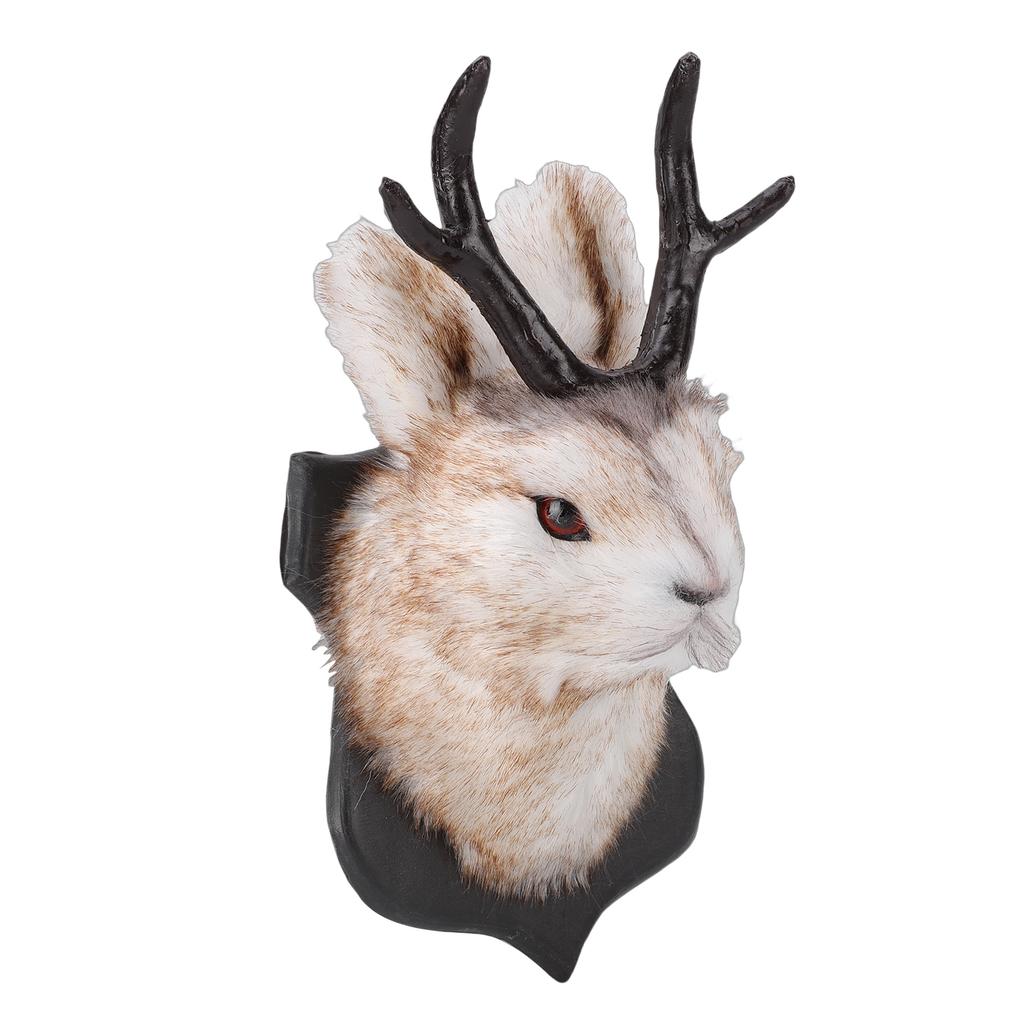 Jackalope Wall Decor Cute Elegant Vintage Deer Head Animal Wall Mount Decoration for Home